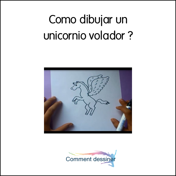 Como dibujar un unicornio volador